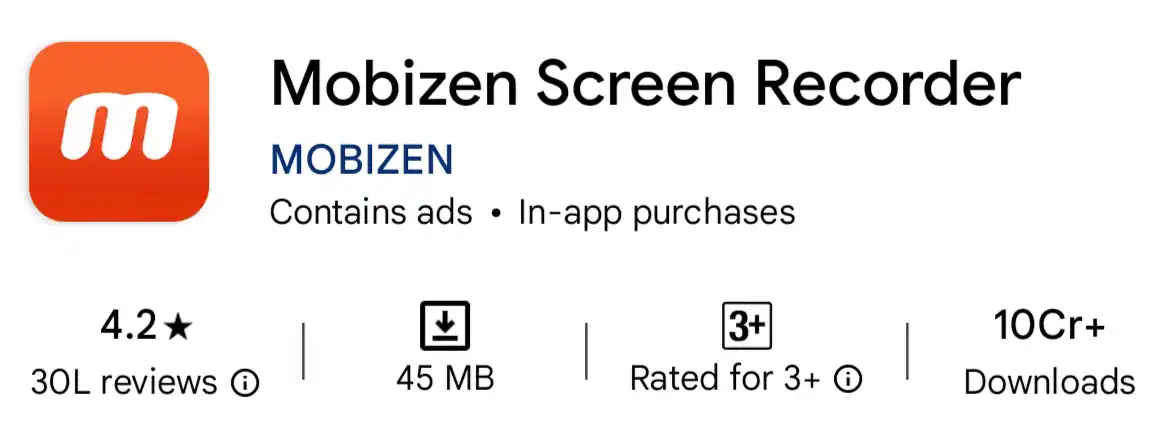 Mobizen Screen Recorder 